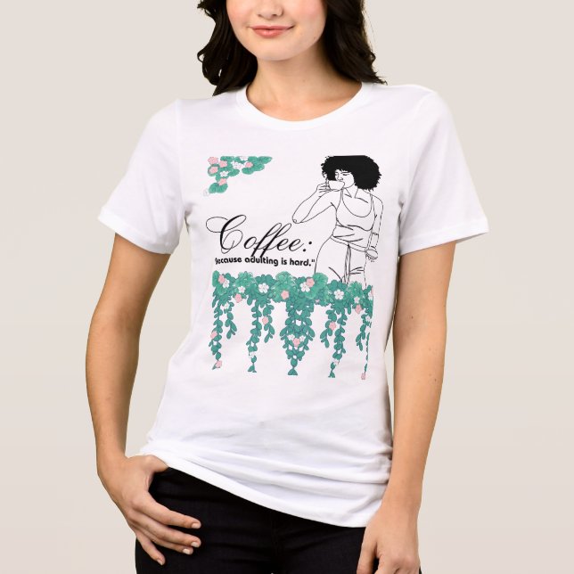 Camiseta Triblenda cita de café (Anverso)