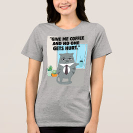 Camiseta Triblenda Cita de café para gatos