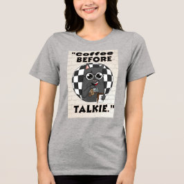 Camiseta Triblenda cita de café para gatos