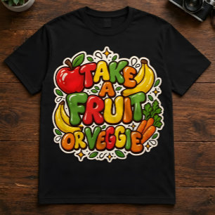 Camiseta Triblenda Cita de nutrición "Toma una fruta o verdura"
