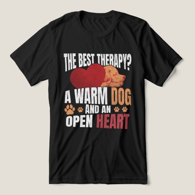 Camiseta Triblenda Cita de perro inspiradora para amantes de los anim (Diseño delantero )