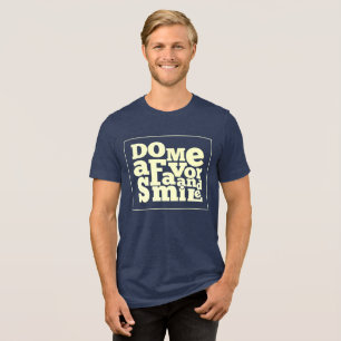 Camiseta Triblenda Cita de sonrisa de retro