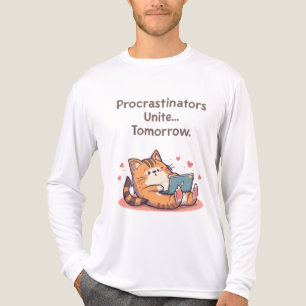 Camiseta Triblenda Cita Divertida de Gato Motivacional – Universidad