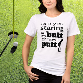 Camiseta Triblenda Cita divertida de golf mirando mi trasero o cómo l