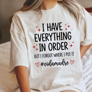 Camiseta Triblenda Cita Divertida de la Vida de Mamá Vida Madre