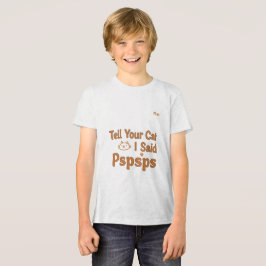 Camiseta Triblenda Cita Divertida para Amantes de Gatos - Dile a tu G