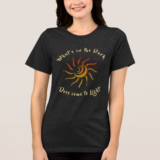 Camiseta Triblenda Cita inspirada en la luz solar del sol (Anverso)