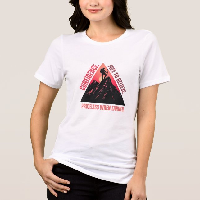 Camiseta Triblenda Cita Inspiradora de confianza (Anverso)