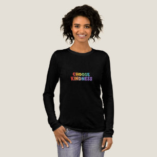 Camiseta Triblenda Cita Minimalista de "Elegir amabilidad" - Positiva