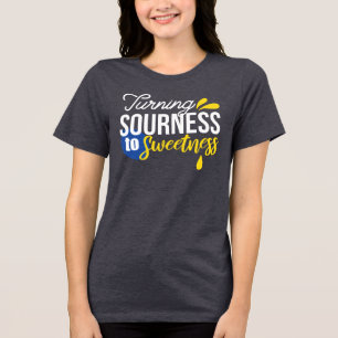 Camiseta Triblenda Cita motivacional de limón de amargo a dulce