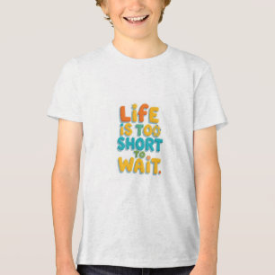 Camiseta Triblenda Cita motivacional en negrita estilo juguetón