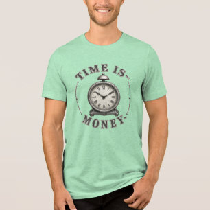 Camiseta Triblenda Cita Motivacional Reloj de Alarma Vintage El Tiemp