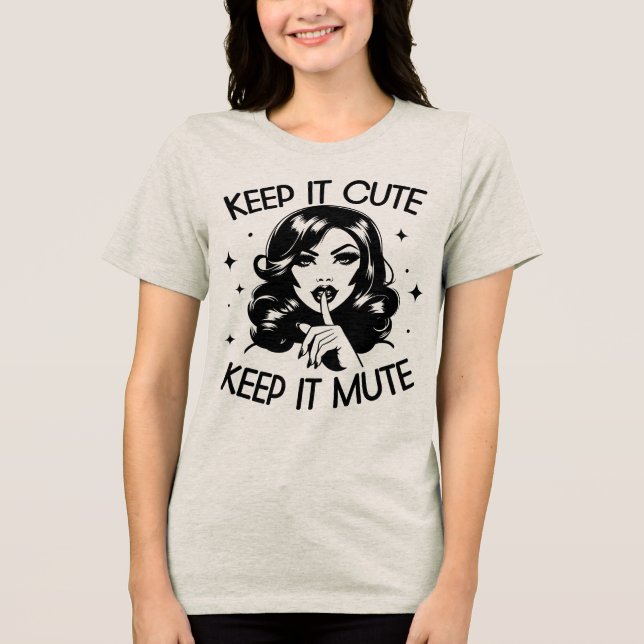 Camiseta Triblenda Cita sarcástica divertida de Glam Chica retro de l (Anverso)