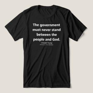 Camiseta Triblenda Cita sobre la libertad de religión de Donald Trump