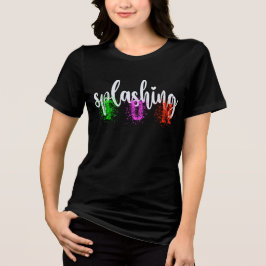 Camiseta Triblenda Citas de tipografía coloridas divertidas
