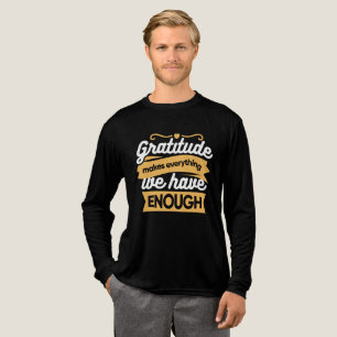 Camiseta Triblenda Citas de tipografía de gratitud inspiradora