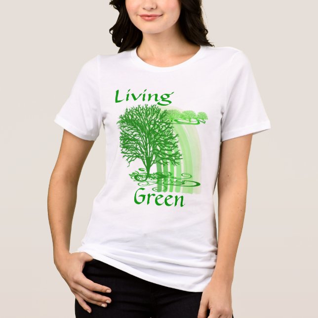 Camiseta Triblenda Citas Inspiradoras verdes vivas (Anverso)