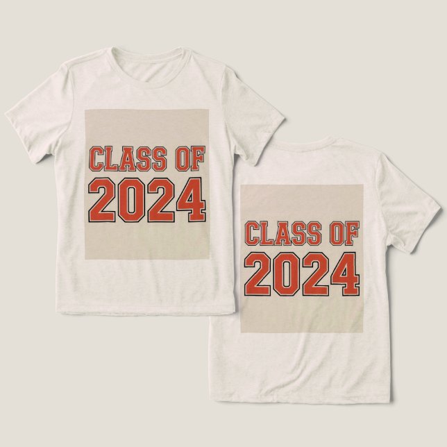 Camiseta Triblenda Clase De 2024 (Diseño Anverso y Reverso)