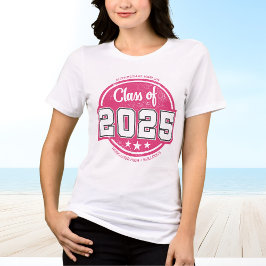 Camiseta Triblenda Clase de 2025 Nombre de graduado de época