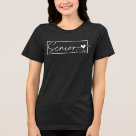 Camiseta Triblenda Clase de graduación de mayores de 2026 Clase de 20