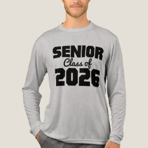 Camiseta Triblenda Clase de último año de 2026, Graduación Escuela Se