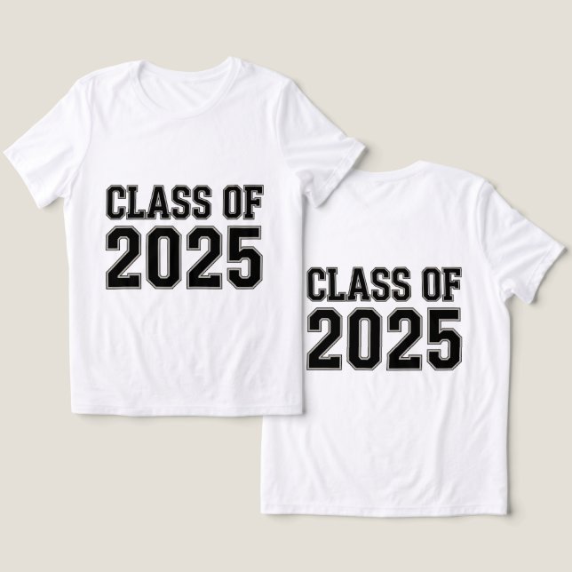 Camiseta Triblenda Clase femenina de Blanco 2025 (Diseño Anverso y Reverso)