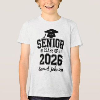 Camiseta Triblenda Clase Superior De 2026 Graduación Nombre Personali