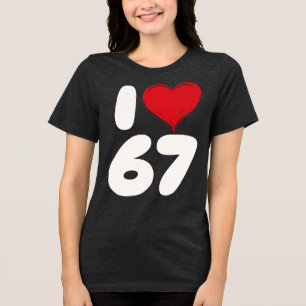 Camiseta Triblenda Clásico 67 Meme - Amo Seis Siete