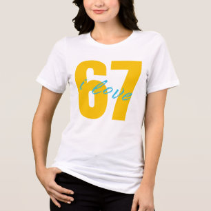 Camiseta Triblenda Clásico 67 Meme - Amo Seis Siete