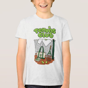 Camiseta Triblenda Clásico Gráfico Deportivo Club de Tenis – Verde Te
