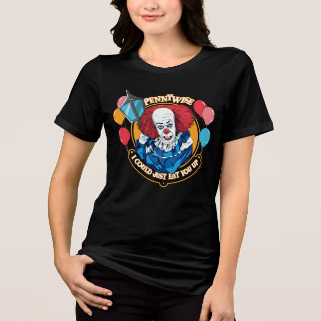 Camiseta Triblenda Clásico Pennywise - Podría simplemente comerte (Anverso)