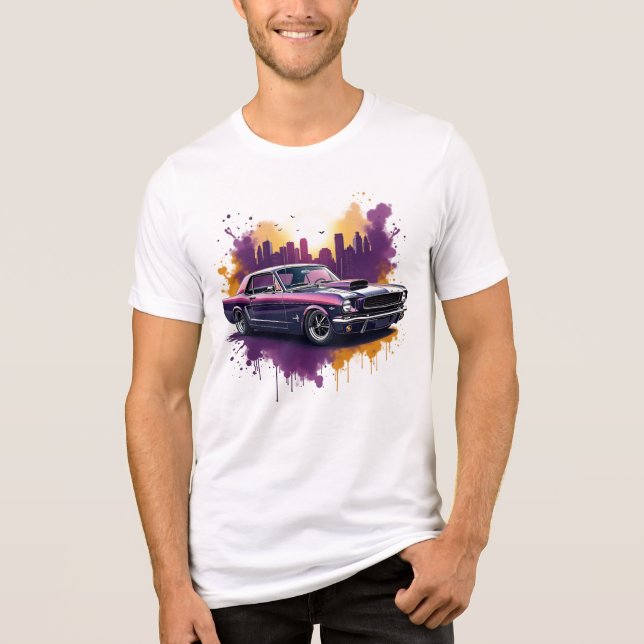 Camiseta Triblenda Classic Mustang Muscle Car T-Shirt  (Anverso)