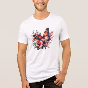 Camiseta Triblenda Clip de sublimación de primavera mariposa-96284