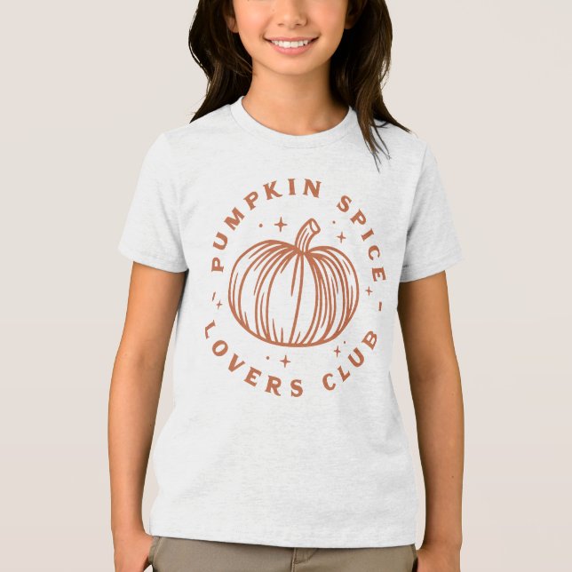 Camiseta Triblenda Club de amantes de las especias de calabaza (Anverso)