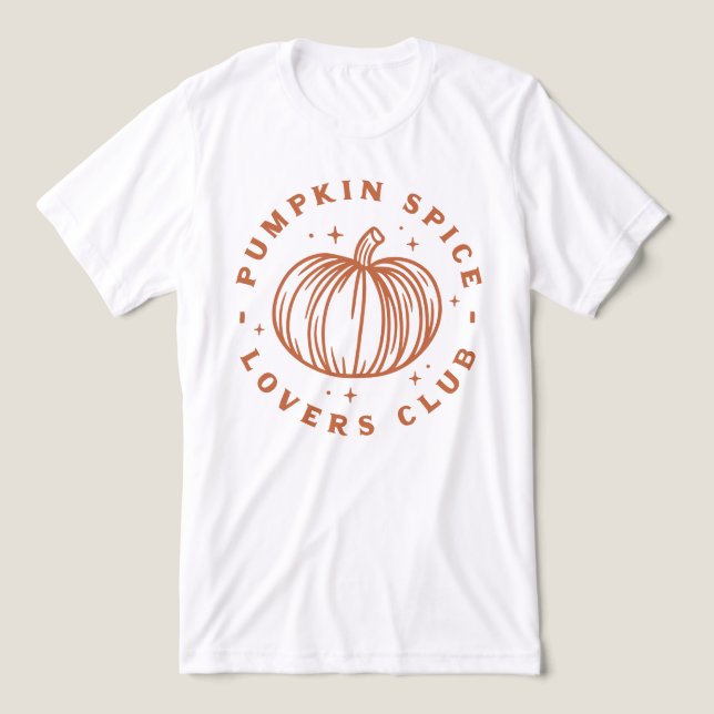 Camiseta Triblenda Club de amantes de las especias de calabaza (Diseño delantero )