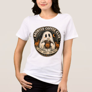 Camiseta Triblenda Club de Café Embrujado Cute Espeluznante