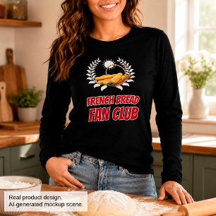 Camiseta Triblenda Club de Fans del Pan Francés Humor Divertido para