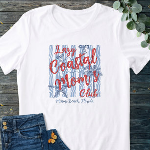 Camiseta Triblenda Club de Mamá Perezosa Costera Rojo Blanco y Azul V