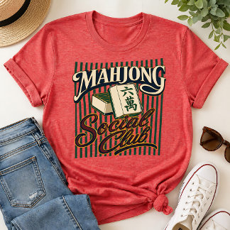Camiseta Triblenda Club Social de Mahjong Retro Bold
