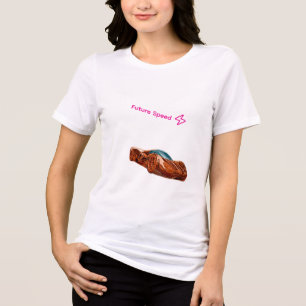 Camiseta Triblenda Coche deportivo conceptual naranja futurista 