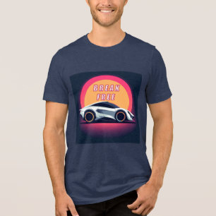 Camiseta Triblenda Coche deportivo futurista y cita motivacional