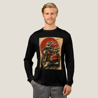Camiseta Triblenda Coche lateral de motocicleta de conejito