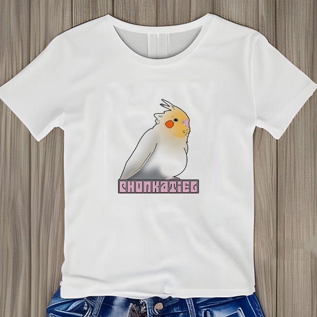 Camiseta Triblenda Cockatiel Chonky Birb Meme Cute Funny Mascota Bird (Funny Cockatiel Shirt)