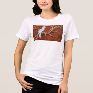 Camiseta Triblenda Cockatiel de temática aborigen australiana