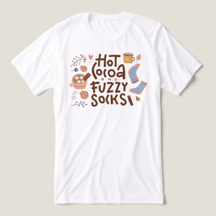 Camiseta Triblenda Cócoa caliente y diseño de zócalos difusos