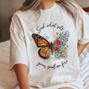 Camiseta Triblenda Cocotero Floral Acuarela Frase Inspiradora