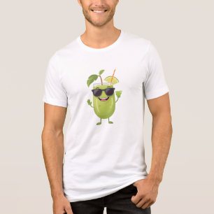 Camiseta Triblenda Cóctel divertido vacaciones alegres bebida tropica