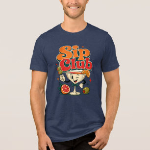 Camiseta Triblenda Cóctel Retro Sip Club