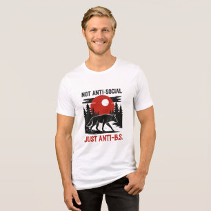 Camiseta Triblenda Código de Lobo Solitario: No Antisocial, Solo Anti
