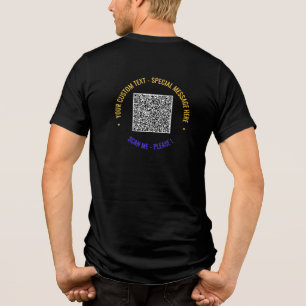 Camiseta Triblenda Código QR de color personalizado con texto persona